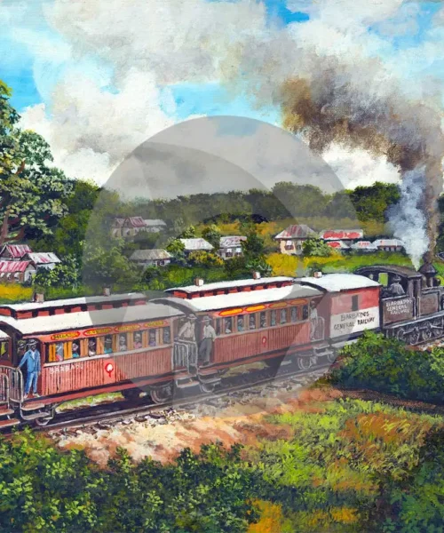 Barbados Train by David Moore