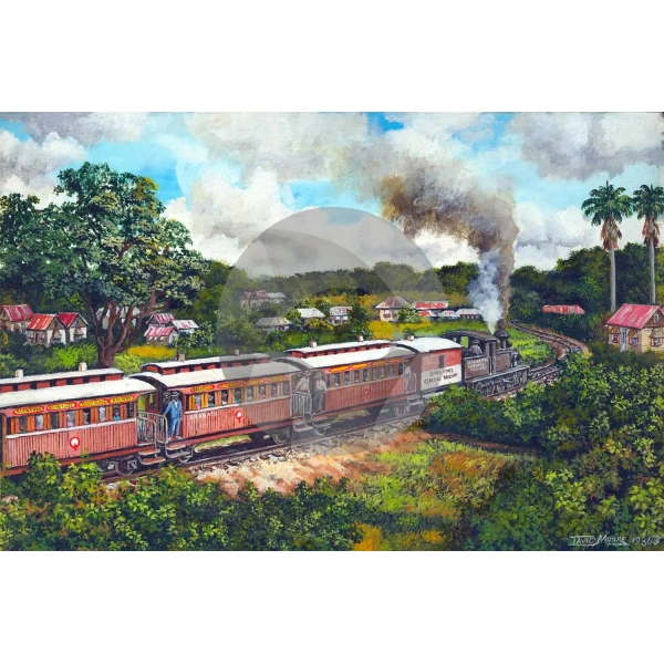 Barbados Train by David Moore