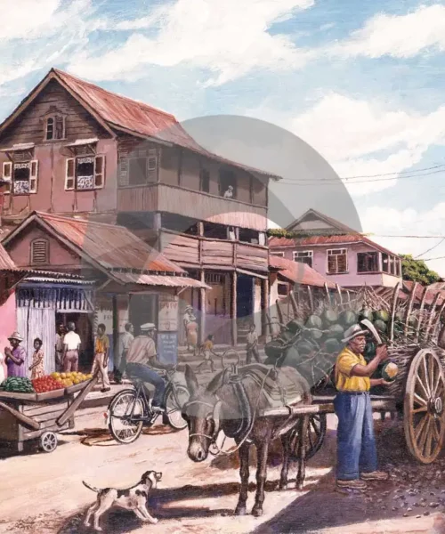 Coconut Vendor by David Moore