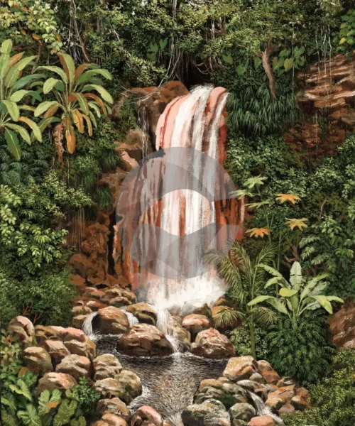 Diamond Waterfall, St. Lucia by David Moore