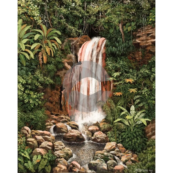 Diamond Waterfall, St. Lucia by David Moore