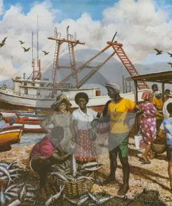 Fishing Village by David Moore