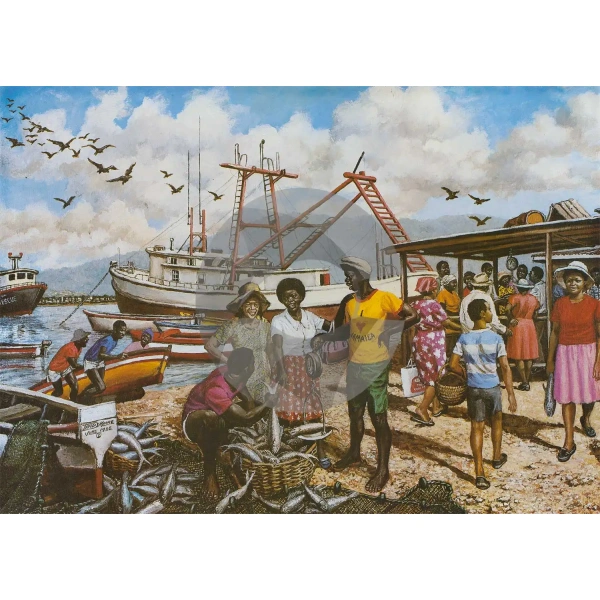 Fishing Village by David Moore