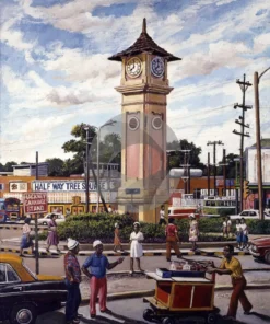 Halfway Tree, Jamaica by David Moore