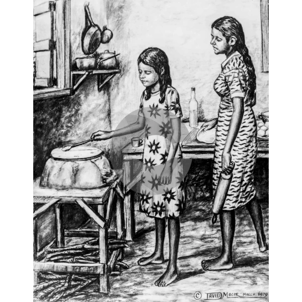 Making Roti by David Moore