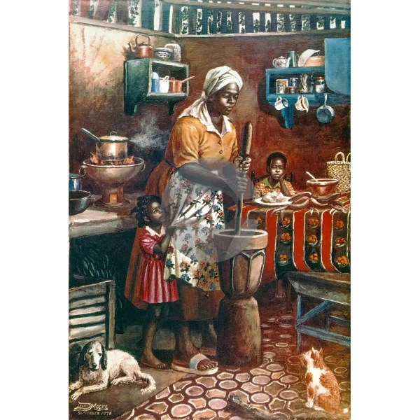 Pounding Plantain by David Moore