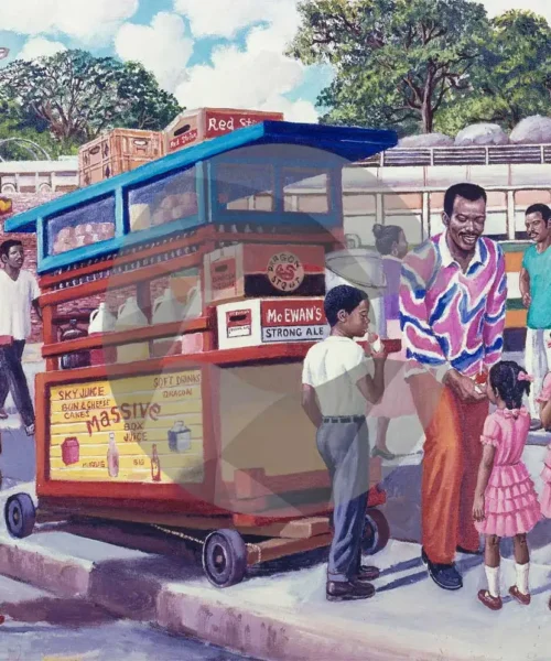 Snow Cone Vendor by David Moore