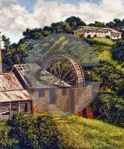 Speyside Waterwheel, Tobago by David Moore