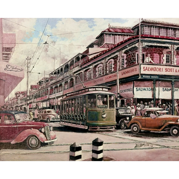 Tramcar (Salvatori Building) by David Moore