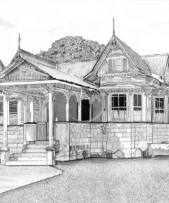 Salamat Ali House, Arima by Zzoppyart