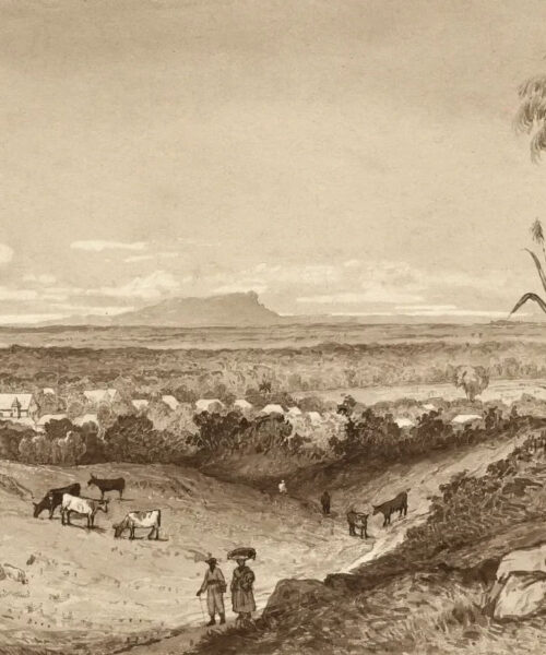 Arima and Tamana Mountains by Michel Jean Cazabon