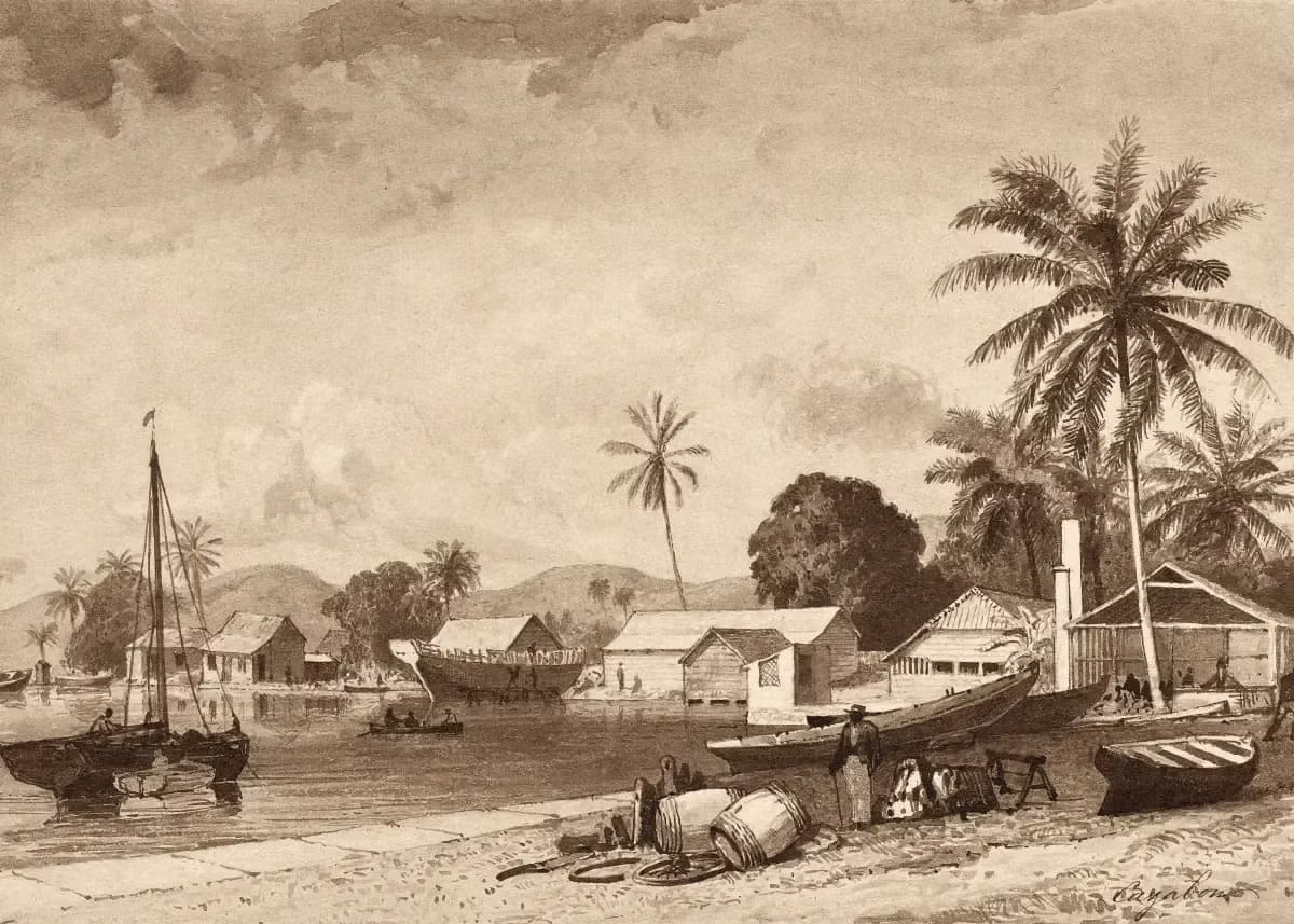 Corbeaux Town, Port of Spain by Michel Jean Cazabon