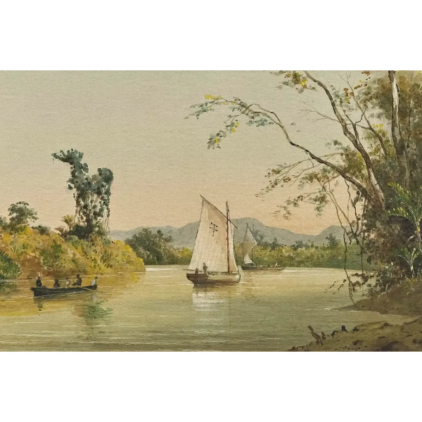 On the Caroni, Trinidad by Michel Jean Cazabon