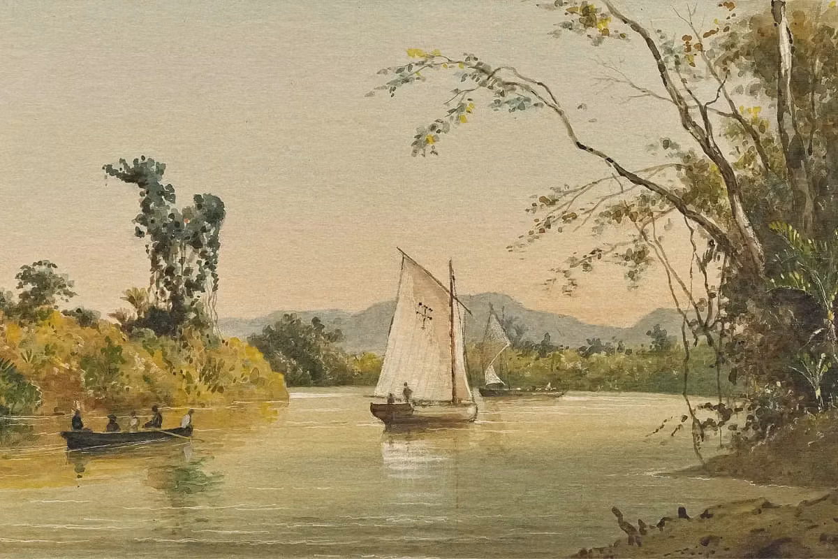 On the Caroni, Trinidad by Michel Jean Cazabon