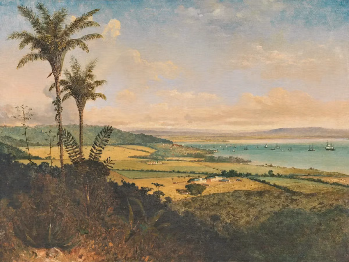 Port of Spain from Fort George by Michel Jean Cazabon