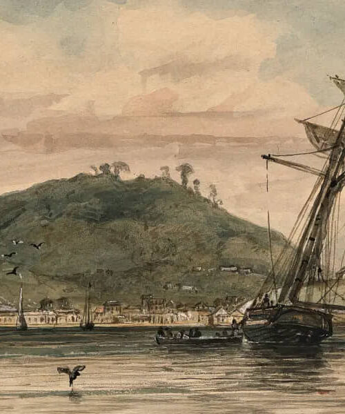 San Fernando, and Naparima Hill by Michel Jean Cazabon