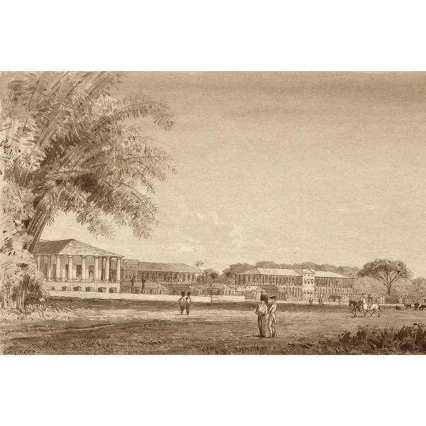 St. James Barracks by Michel Jean Cazabon