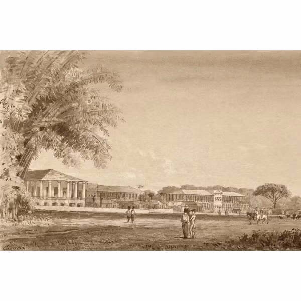 St. James Barracks by Michel Jean Cazabon
