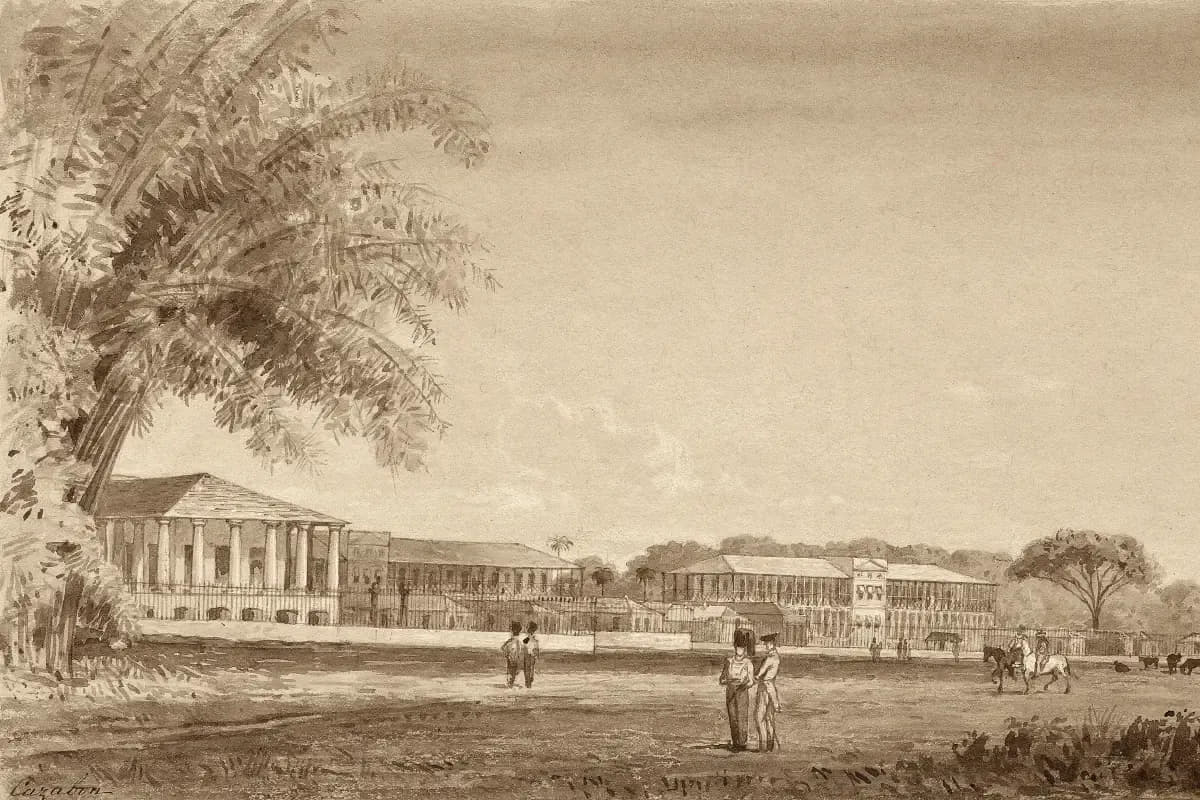 St. James Barracks by Michel Jean Cazabon