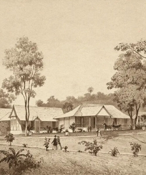 The Cottage Residence of the Governor by Michel Jean Cazabon