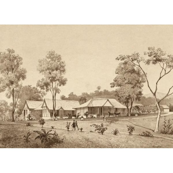 The Cottage Residence of the Governor by Michel Jean Cazabon