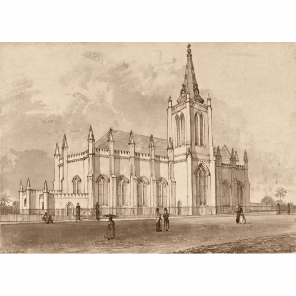 Trinity Church by Michel Jean Cazabon