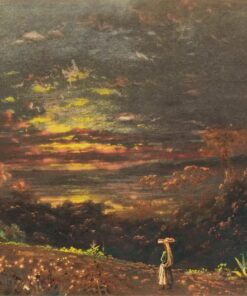 Sunset from Belmont Hill by Michel Jean Cazabon