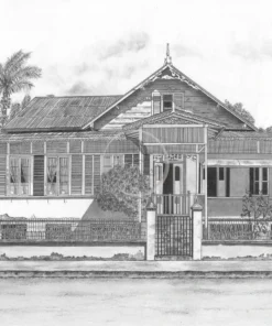 1-2 Victoria Square, Side View by Zzoppyart